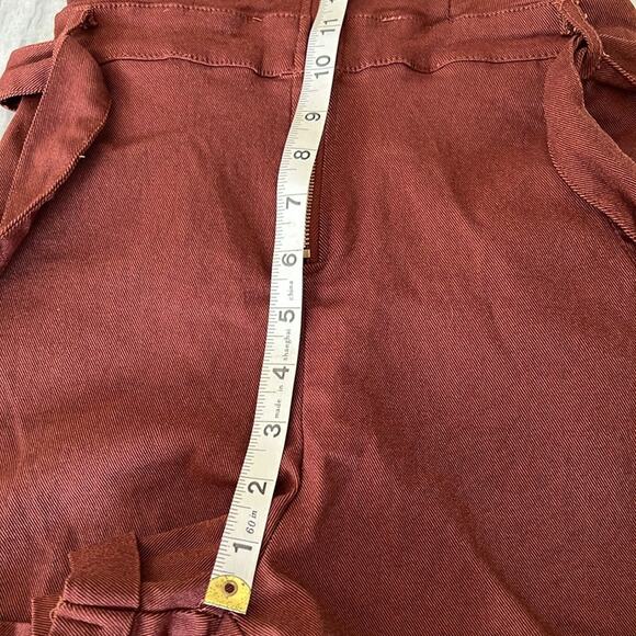 Haute Monde Brown Stretch Twill Romper Playsuit Utility
Size Small Zip Front - Picture 9 of 10